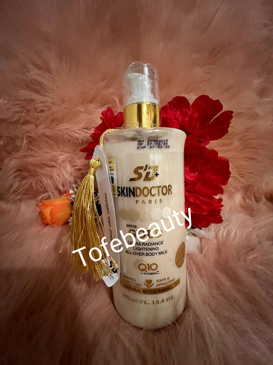 Original skin doctor Paris gold ultra radiance  lightning face & body milk x1 400ml