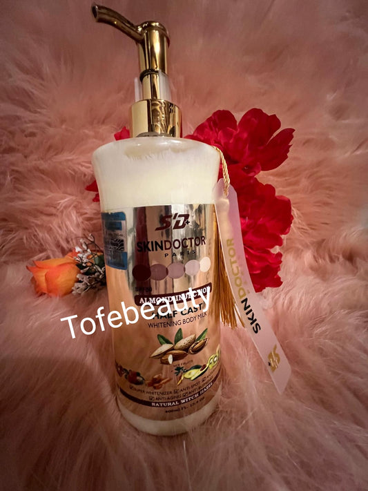 Original sink doctor Almond body milk, ultra radiance whitening lotion. 400ml x1