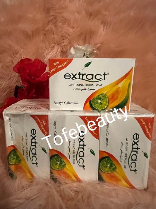 x2 Original 100% papaya extract  herbal soap. x2