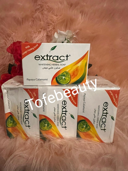 x2 Original 100% papaya extract  herbal soap. x2