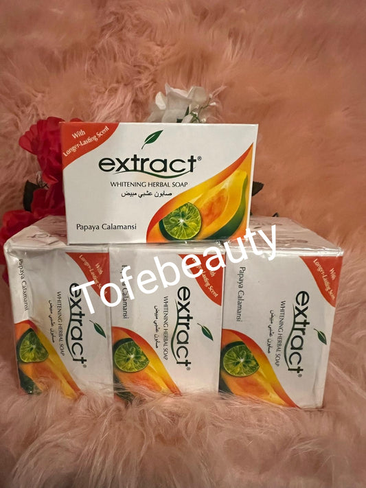 x2 Original 100% papaya extract  herbal soap. x2