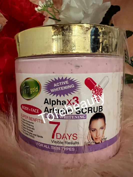 100% ORIGINAL Veetgold alpha arbutin face and body scrub.x1