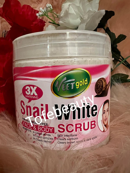 100% ORIGINAL Veetgold  snail white  face and body scrub.x1