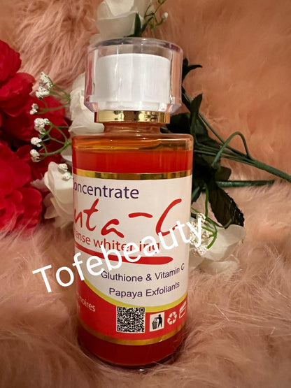 100% Authentic glutathione & vitamin C concentrate  papaya serum 100ml x1.