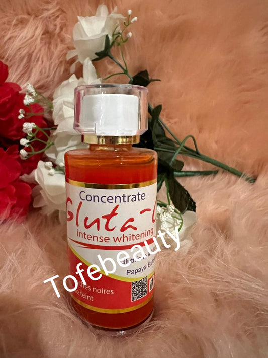 100% Authentic glutathione & vitamin C concentrate  papaya serum 100ml x1.