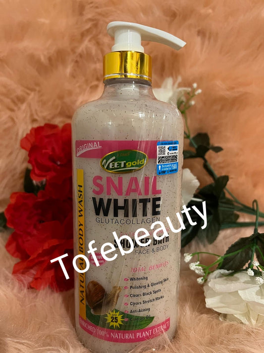 Veetgold  snail white gluta collagen face-body-shower-gel-1000ml-x1
