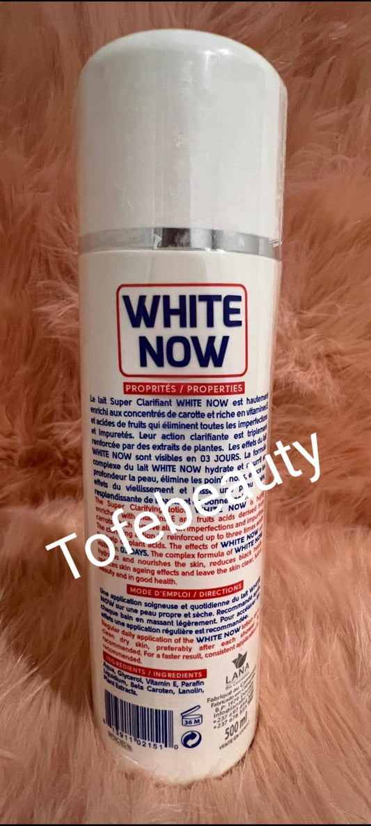 💯 Original White now clarifying body lotion 300ml