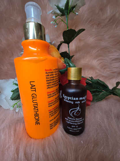 Skin Rehab 3x lotion 7 days Active SPF 60. 350ml + Egyptian magic serum 💯 Authentic X 2