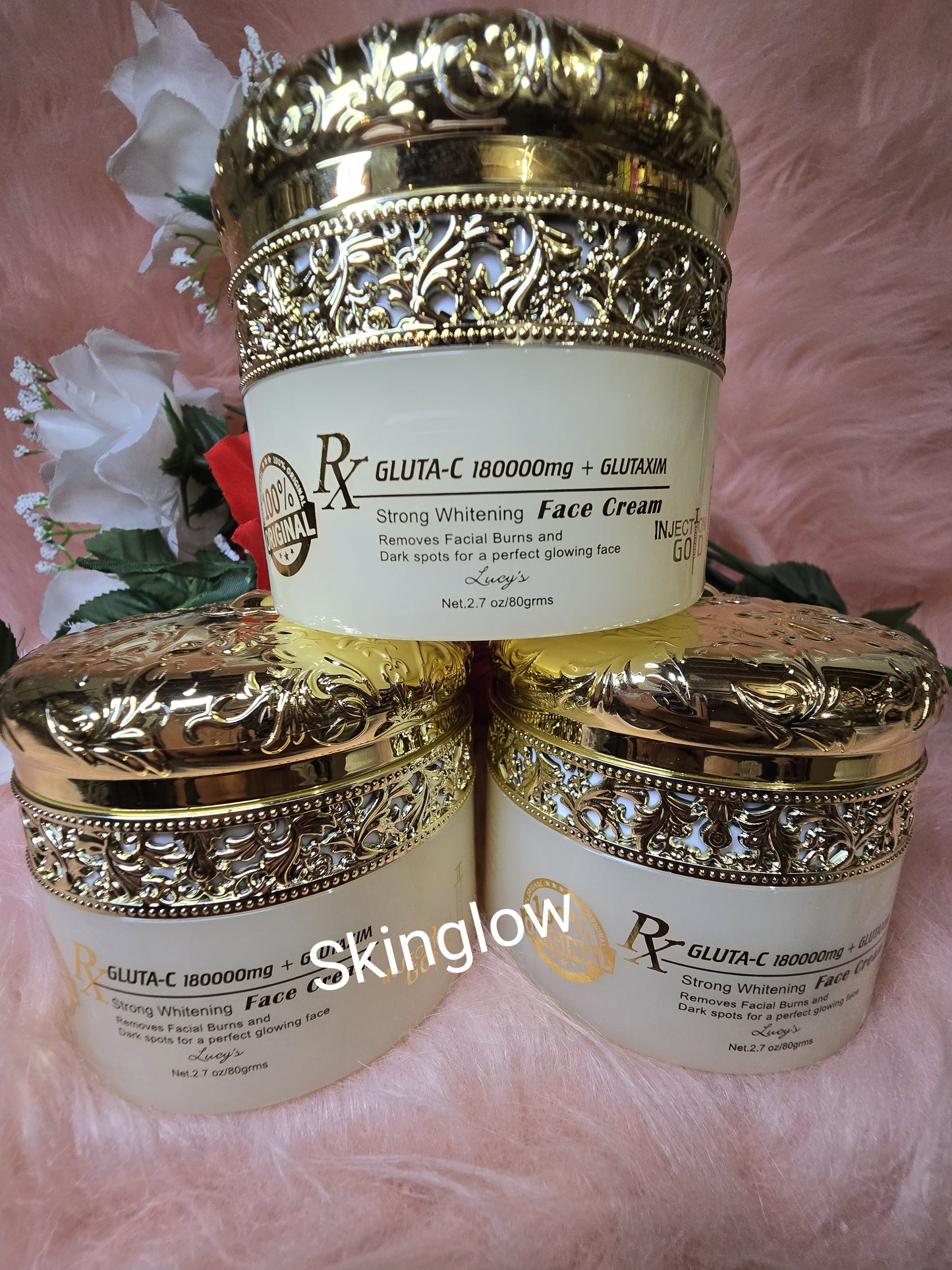 💯 Authentic Easy Glow GOLD Face Cream. Anti Sun Burn & spots Cream.80gx1