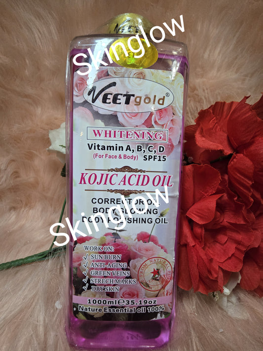 Authentic VeetGold Kojic Acid Body Corrector Oil 1000ml X 1