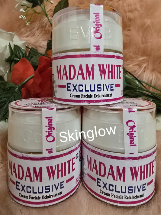 💯 Authentic X 1  madam white exclusive flawless face cream. 60g