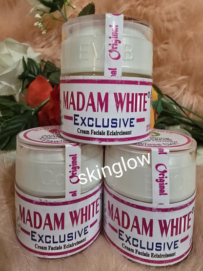 💯 Authentic X 1  madam white exclusive flawless face cream. 60g