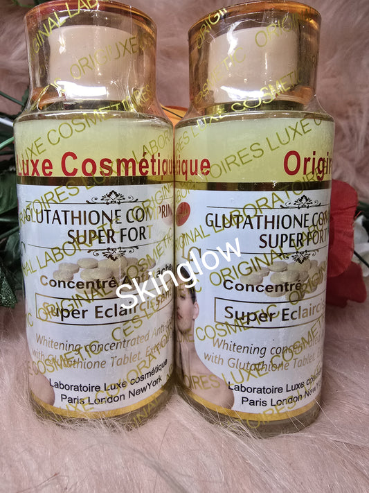 Authentic Glutathione Comprime whitening serum 100ml x 1. Mix into your lotion.