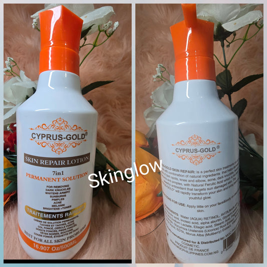 💯 Authentic Cyprus-Gold Skin Repair Body Lotion 500ml X 1.  7 in 1 solution.