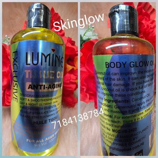 💯 Authentic  Lumine Body Tissue, Anti Aging Oil, Stretch Marks, Spot & Scars 400ml X 1