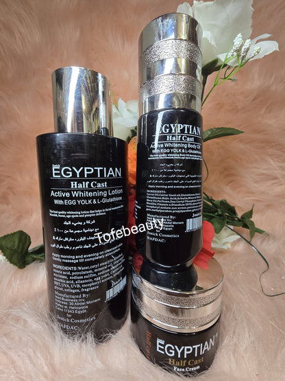Purec Egyptian HC Active Whitening face & body LOTION, SERUM & face cream  SET Spf 20