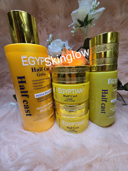 💯 Authentic 3 in 1 Egyptian gold Lotion, Serumand Face Cream.