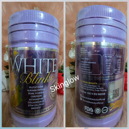 💯 Authentic Skandal White Blinks enhance skin whitening and glowing with Glutathion 800gx1
