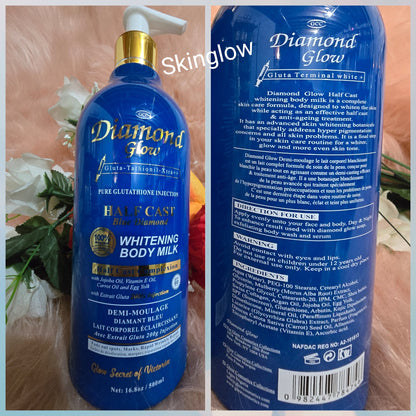 GCC DIAMOND GLOW WHITENING BODY MILK WITH  Carrot Oil + Egg.yolk 500mlx1