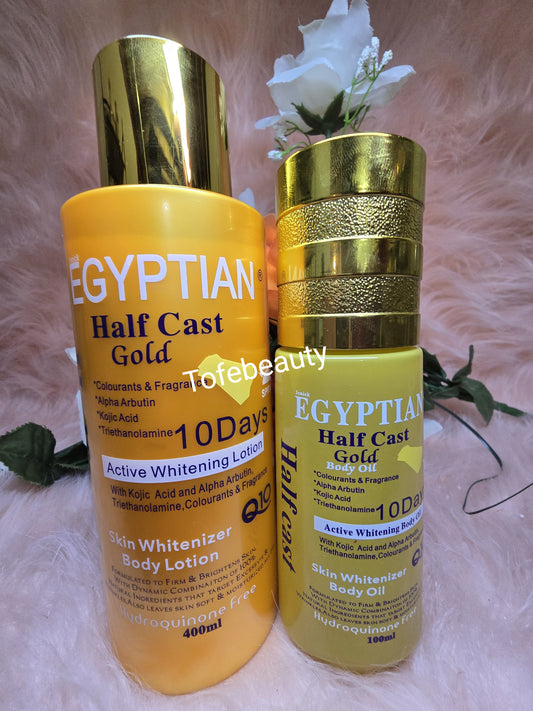💯 Authentic 3 in 1 Egyptian gold Lotion, Serum.