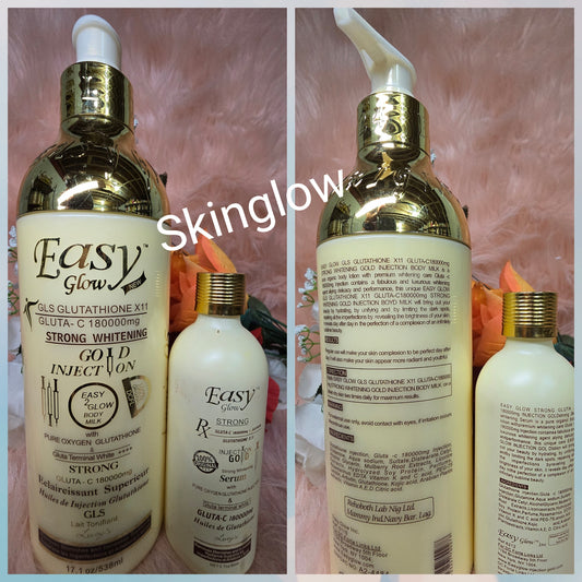 Original easy glow gold body lotion 500ml + serum x1