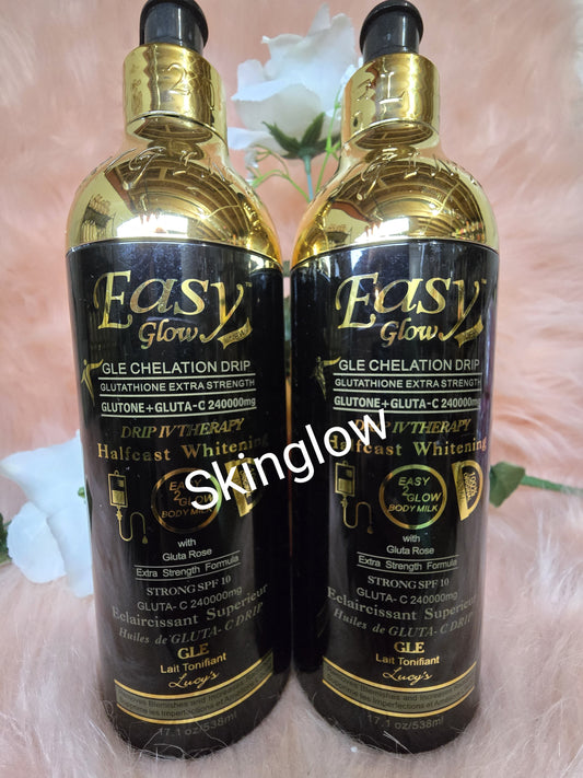 💯 AUTHENTIC Easy Glow Glutathion H-C Whitening Body Lotion 538ml NEW BOTTLE  X1