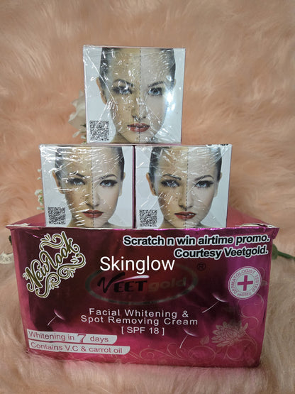 X 2 Veetgold Vit. C & Carrot Oil Face Cream. Spf 18