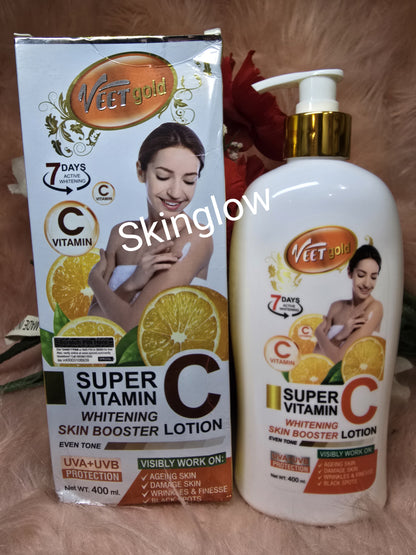Authentic  💯 VeetGold  Super Vitamin C Skin Booster Even Tone Lotion 400ml