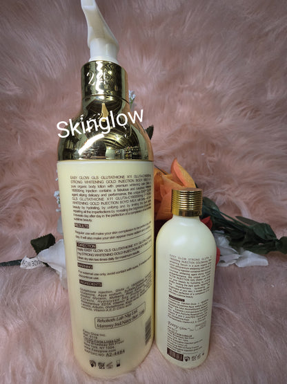 Original easy glow gold body lotion 500ml + serum x1