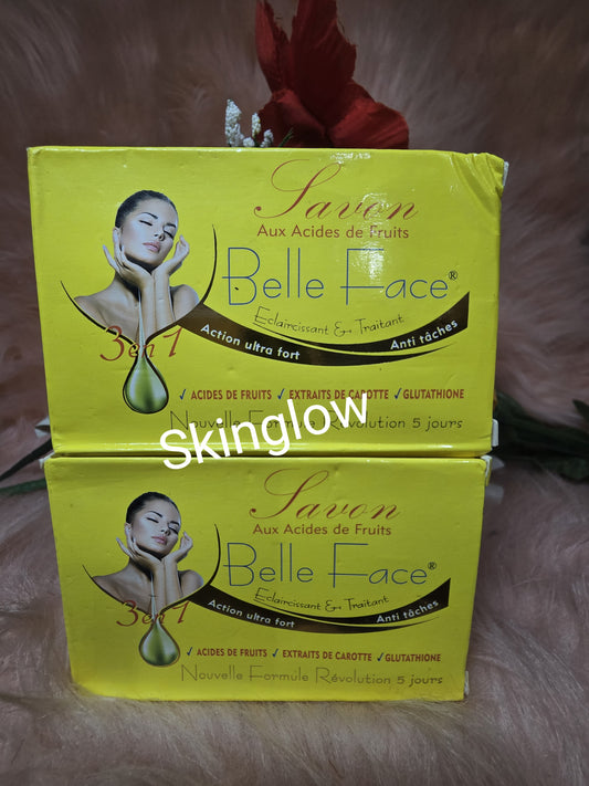 Belle face action ultra fort Eclaircissant  exfoliating soap. 
X 2