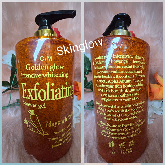 Golden Glow Intensive exfoliating shower gel. With Turmeric and carrot 1000mlx 1