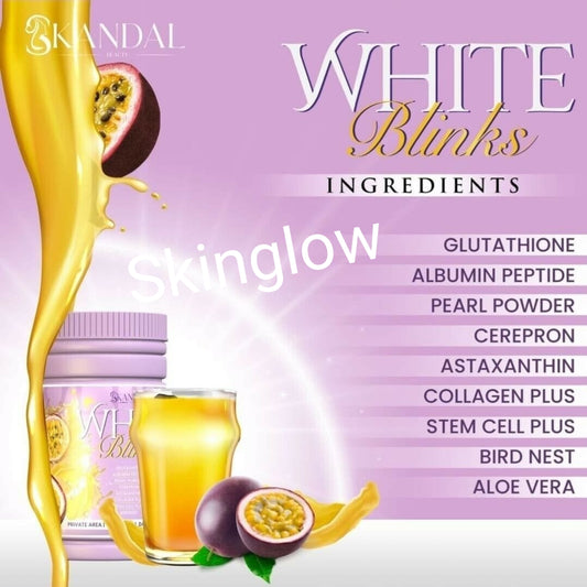 💯 Authentic Skandal White Blinks enhance skin whitening and glowing with Glutathion 800gx1