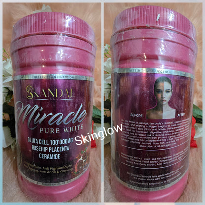 💯 Authentic  Skandal Miracle Purewhite premium edition 800g jar x1 anti-aging