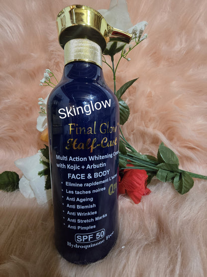 💯 Authentic Final  glow half-C multi action  shower cream  1000ml x 1.  Spf 50
