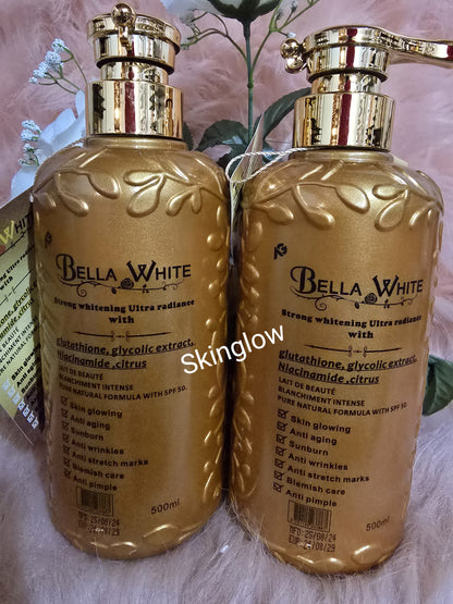 X 1 Bella-white Strong Whitening Ultra Radiance Body Lotiom 500ml 💯% effective