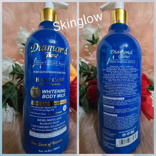 GCC DIAMOND GLOW WHITENING BODY MILK WITH  Carrot Oil + Egg.yolk 500mlx1