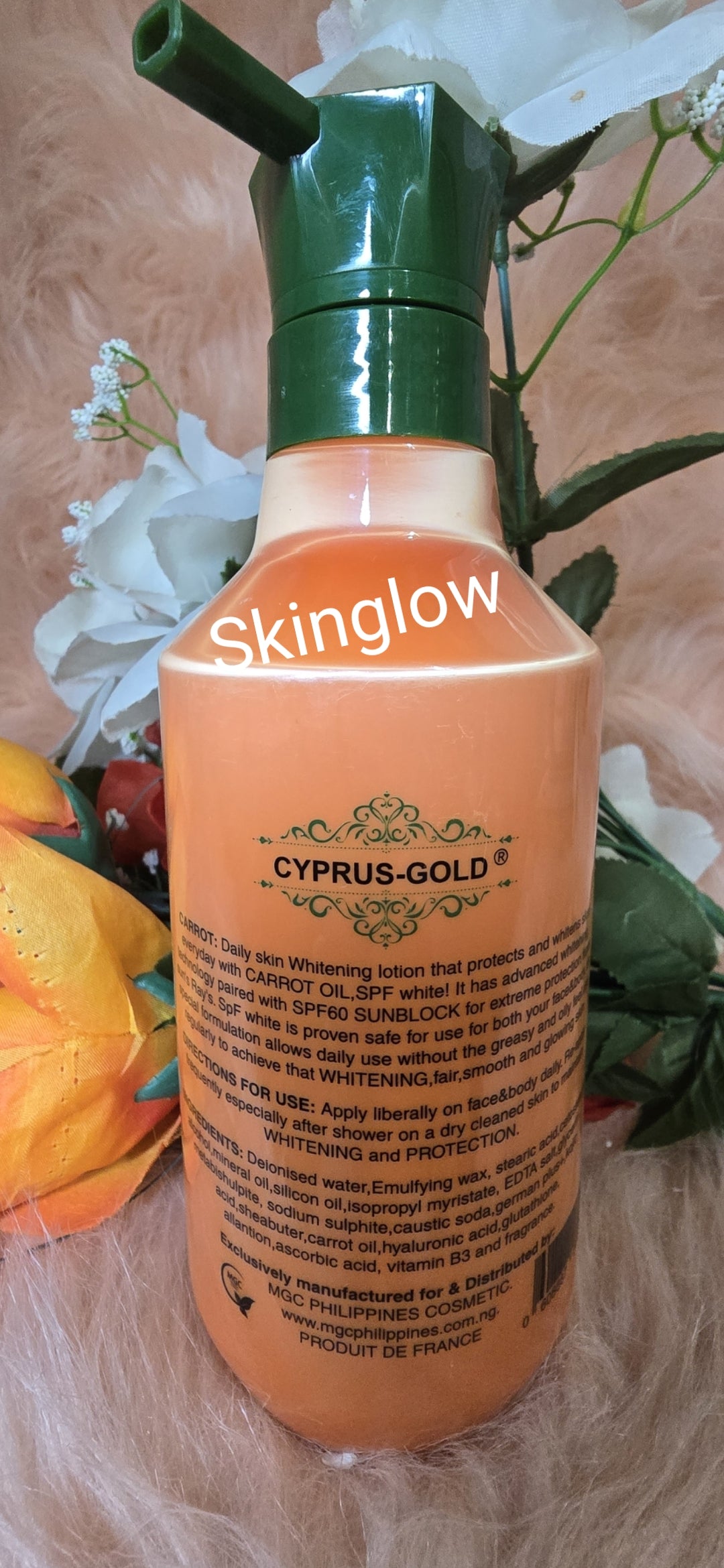 💯 Authentic Cyprus-Gold Turmeric Body Lotion. Light & Glow Beautifying Milk 500ml X 1