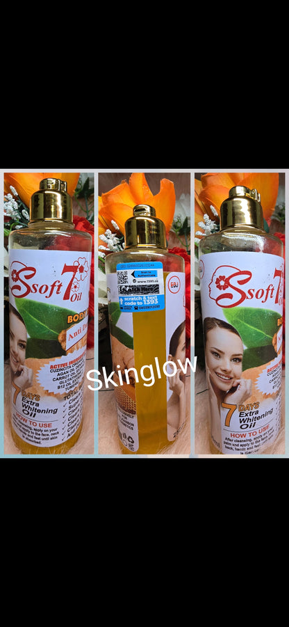 SOFT 7 Turmeric super lightening & glowing oil. x1 Skin repairs Oil. ORIGINAL👌