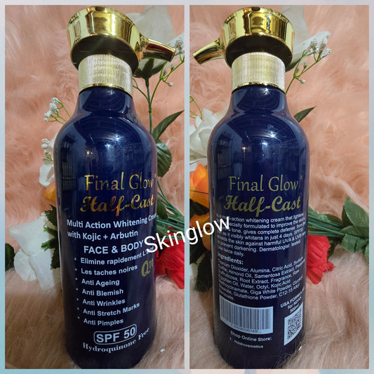 💯 Authentic Final  glow half-C multi action  shower cream  1000ml x 1.  Spf 50