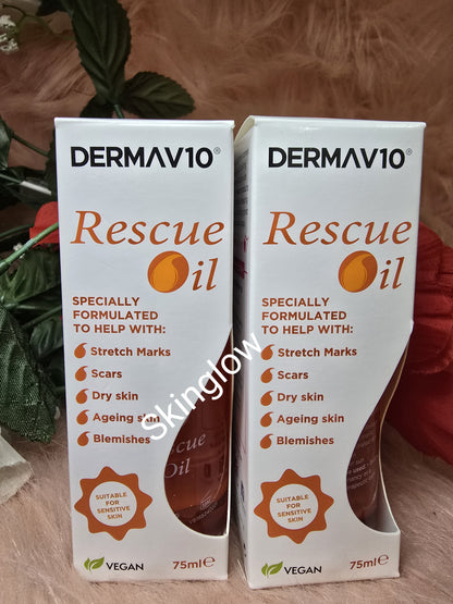 Rescue oil for Aging Skin, Stretch Marks, Scars, Blemishes, Dry Skin, 75mlx