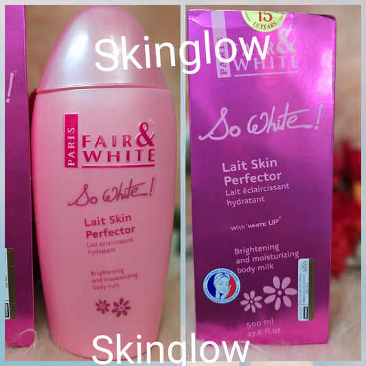 💯  FAIR & WHITE So White, Daily Moisturizing Body Lotion 500ml,