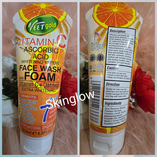 VEETGOLD VITAMIN C FACE FOAM WASH