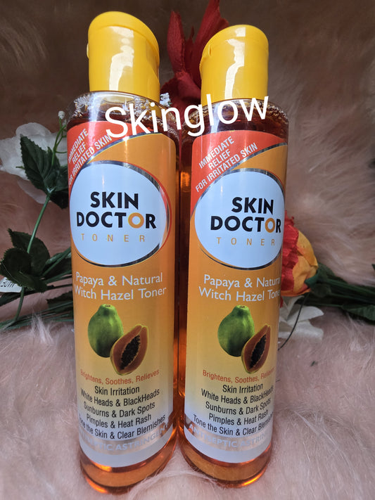 SKIN DOCTOR FACIAL TONER WITH PAPAYA & NATURAL WITCH HAZEL 200ml.