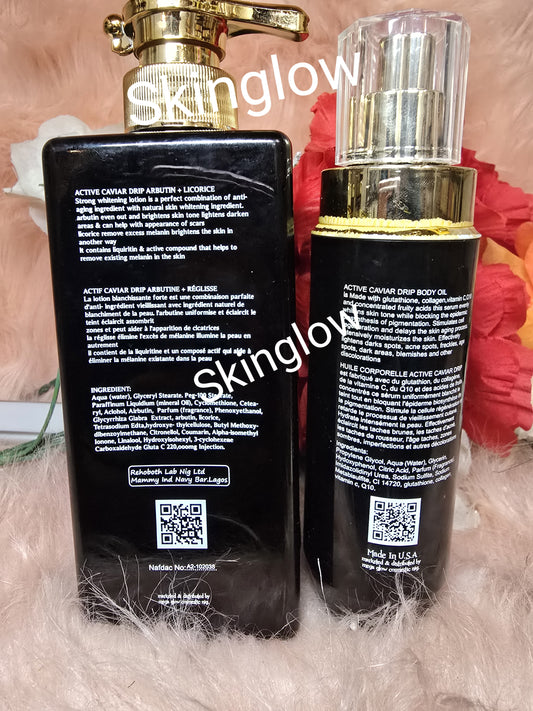 Active Caviar Drip lotion 444ml and Serum  2 In 1 Set