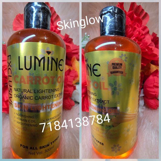 💯 Authentic Lumine Carrot Lightening And Moisturizing Oil. 300ml X 1