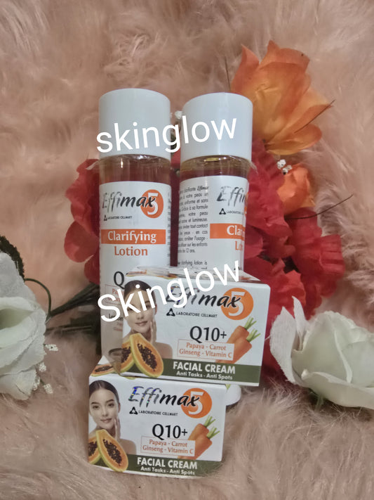 X4 Effimax Q10+ papaya-carotte   oil and face cream.  ALL SKIN TYPES.