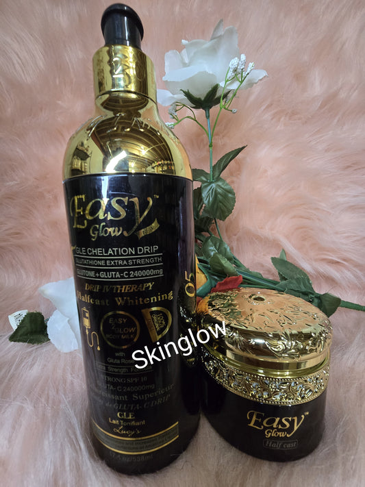 2 in1 Set Of Easy Glow Whitening Body Milk 500ml And Serum Combo  💯 % ORIGINAl
