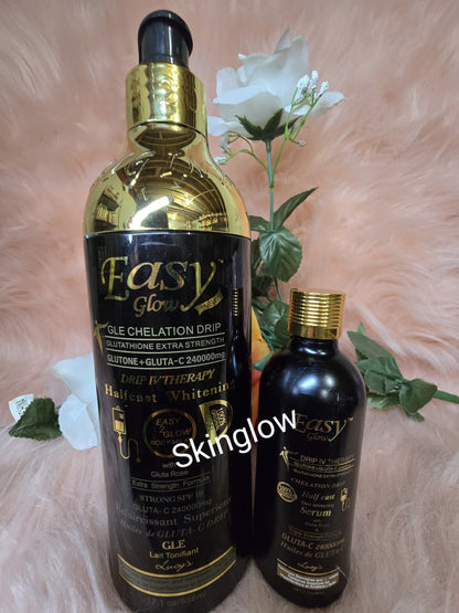 3pcs  Easy Glow HC whitening Body Lotion+ Serum & Face Cream 💯 Authentic