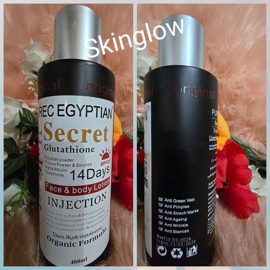 💯 Authentic Purec Egyptian Secret Glutathion Face Body Lotion 400ml x 1