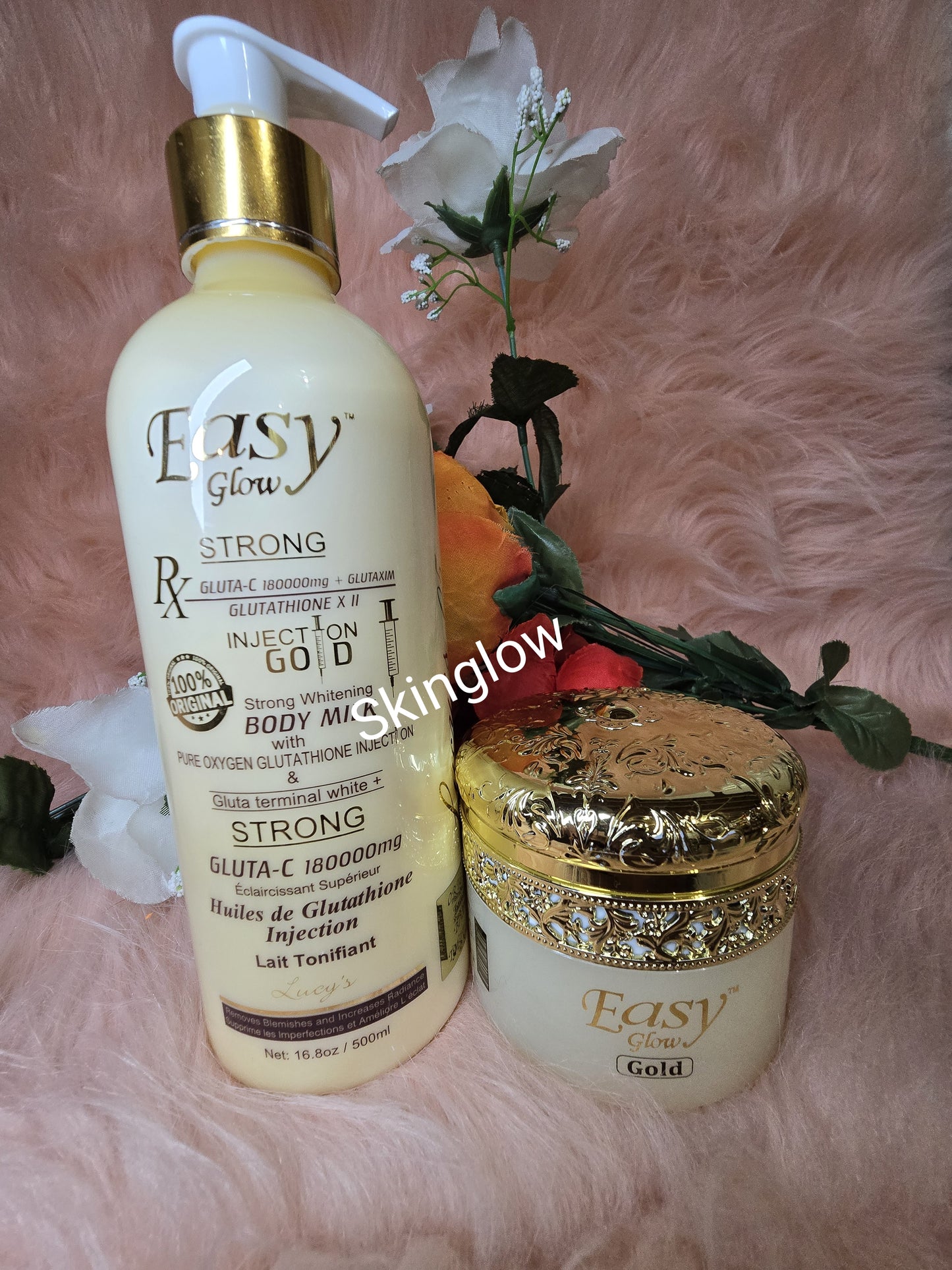 Easy Glow Gold Body Lotion &  Face Cream 2pcs Set. 💯 Satisfaction